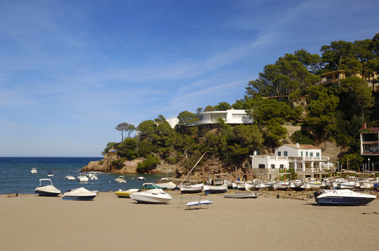 Sa Riera Beach Begur, Costa Brava, Girona, Catalonia, Spain