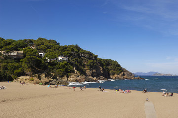 Fototapeta na wymiar Sa Riera Beach Begur, Costa Brava, Girona, Catalonia, Spain