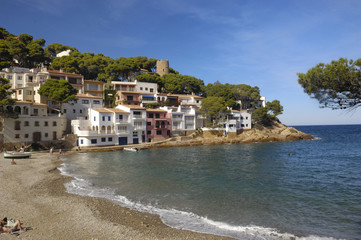 Fototapeta na wymiar Sa Tuna Beach in Begur, Costa Brava, Girona, Catalonia, Spain