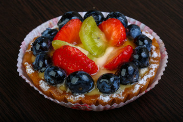 Pastry with berries