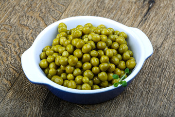 Canned green peas