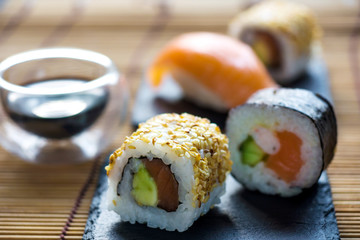 Japanese seafood sushi