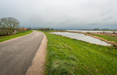 Threatening couds above a rural landscape