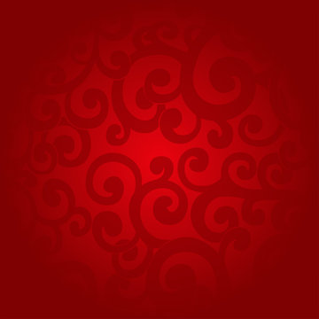 Seamless abstract background with swirls in red colors