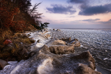 Zamarznięta plaża © Filip Olejowski