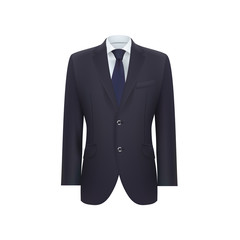 Suit isolated on white background. Vector