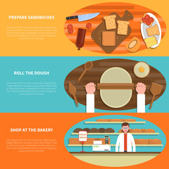 Bakery banner set