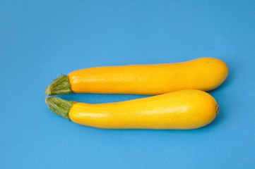 Yellow courgettes
