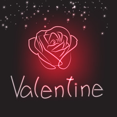 Red-rose abstract background Valentine concept vector illustration