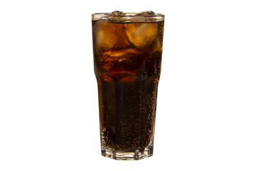 Soda in a glass with clipping path