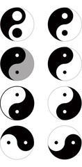Yin yang, taoistic symbol of harmony and balance.