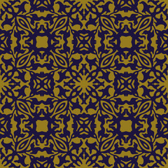 Elegant antique background image of curve geometry kaleidoscope pattern.
