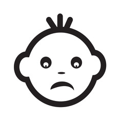 Obraz premium Baby Face Emotion Icon Illustration symbol design