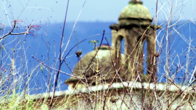Stock Video Footage of an old Christian church near Banias shot in Israel at 4k with Red.