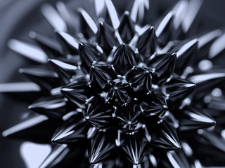 Ferrofluid. Сlose-up.