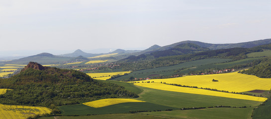 View of Czech Central Mountains
