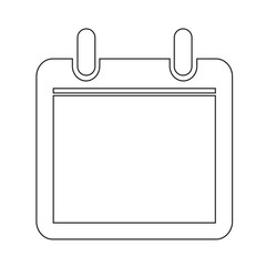 Calendar icon illustration sign design style