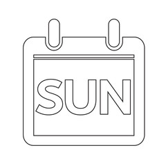 Obraz premium Day Calendar icon illustration sign design style