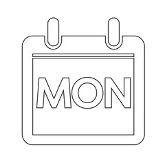 Day Calendar icon illustration sign design style
