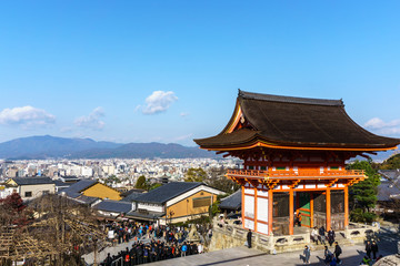 Niomon gate in Kiyomizu-dera temple..