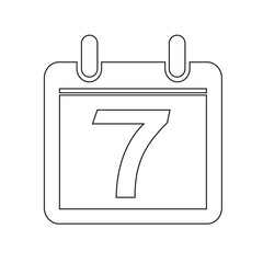 Date Calendar icon illustration sign design style