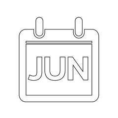 Month Calendar Icon  illustration sign design style