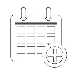 Calendar Icon  illustration sign design style