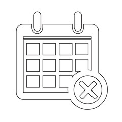 Calendar Icon  illustration sign design style