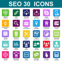 SEO 30 icons