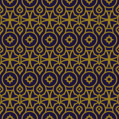 Elegant antique background image of round geometry flower pattern.
