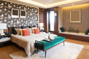 interior of modern bedroom