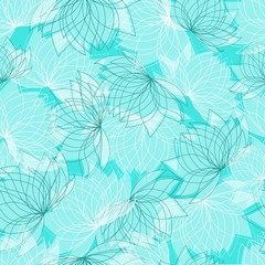Seamless floral pattern with lotus