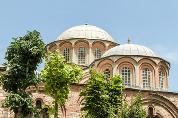 Fototapeta na wymiar Exterior of Chora Church, Ancient Byzantine Church in Istanbul,