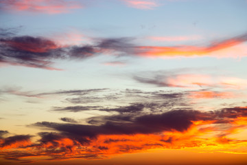 Beautiful colorful sunset