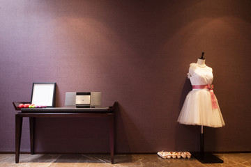 clothes in modern exercise room