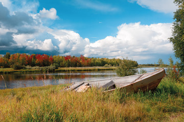 Traditional forest-tundra landscape