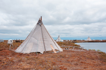 Chum - traditional dwelling indigenous peoples, herders