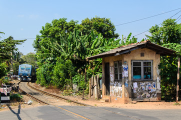 Fototapeta na wymiar Eisenbahn in Sri Lanka