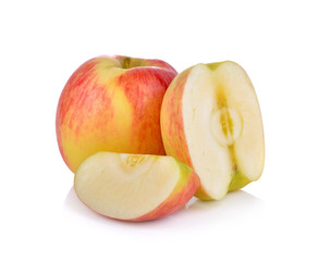 Ripe apple  on white background