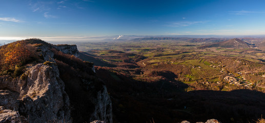 Vall&eacute;e du Rh&ocirc;ne depuis les cr&ecirc;tes du Po&euml;t Laval