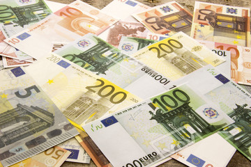 Obraz na płótnie Canvas Background with money Euro