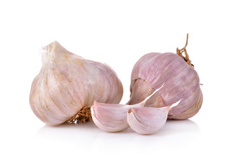 garlic on white backgound