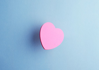 Heart shaped sticky note