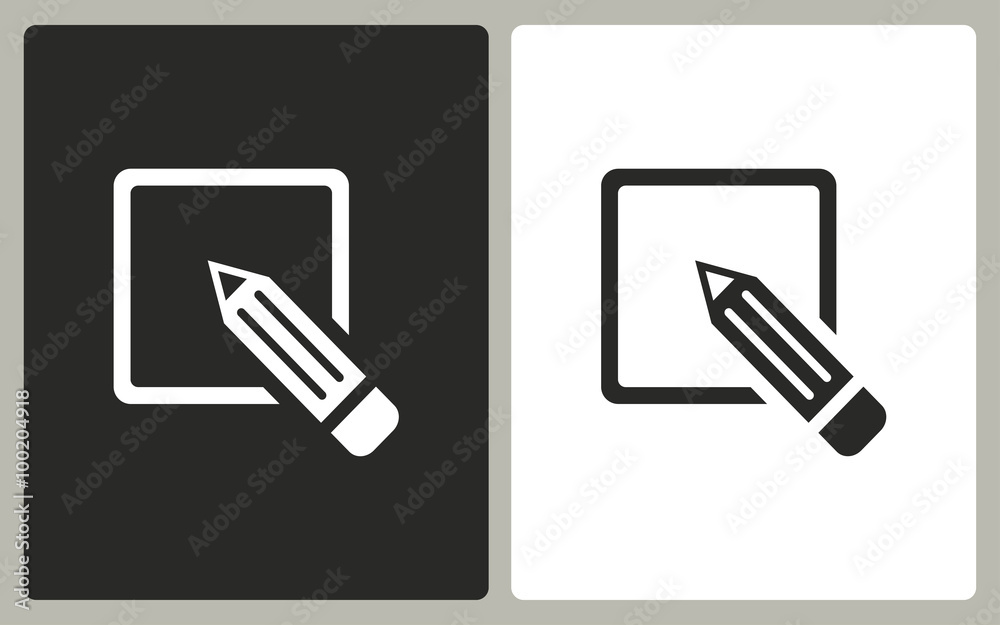 Sticker Registration - vector icon.