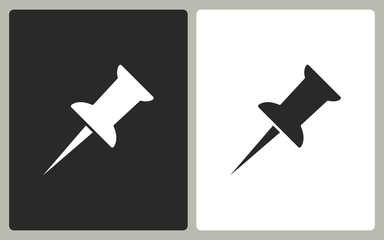 Pushpin - vector icon.