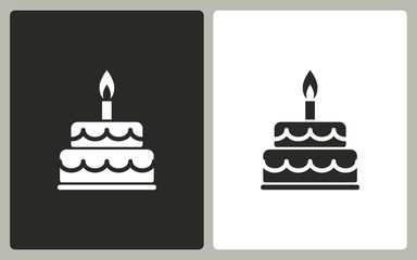 Cake - vector icon.