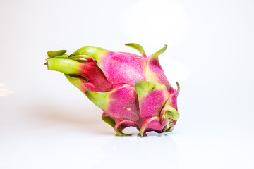 Dragon fruit isolated on white background