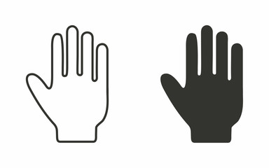 Hand  - vector icon.