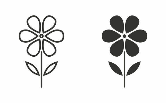 Flower - vector icon.