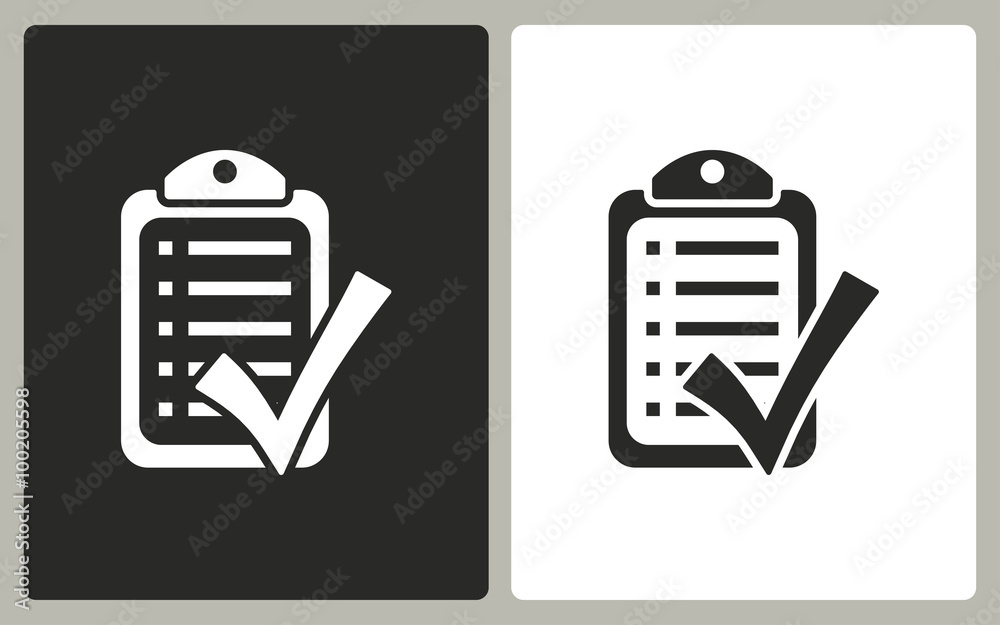 Wall mural Checklist - vector icon.